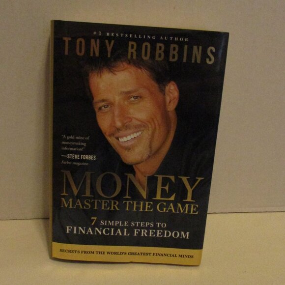 Tony Robbins Money Master The Game Medium Black White Red Financial Book - Picture 1 of 6